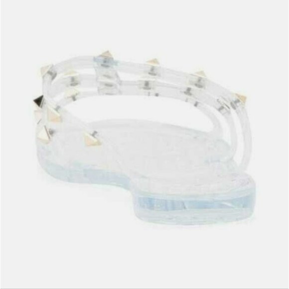 Olivia Miller Milos Island Jelly Slide Sandals Clear -6 - Picture 4 of 7